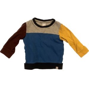 Long Sleeve Color Block Shirt 3T Boys